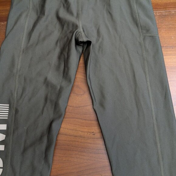 Under Armour Leggings Pants Small Green Compression Freedom Heatgear Gym Yoga UA - Picture 9 of 10